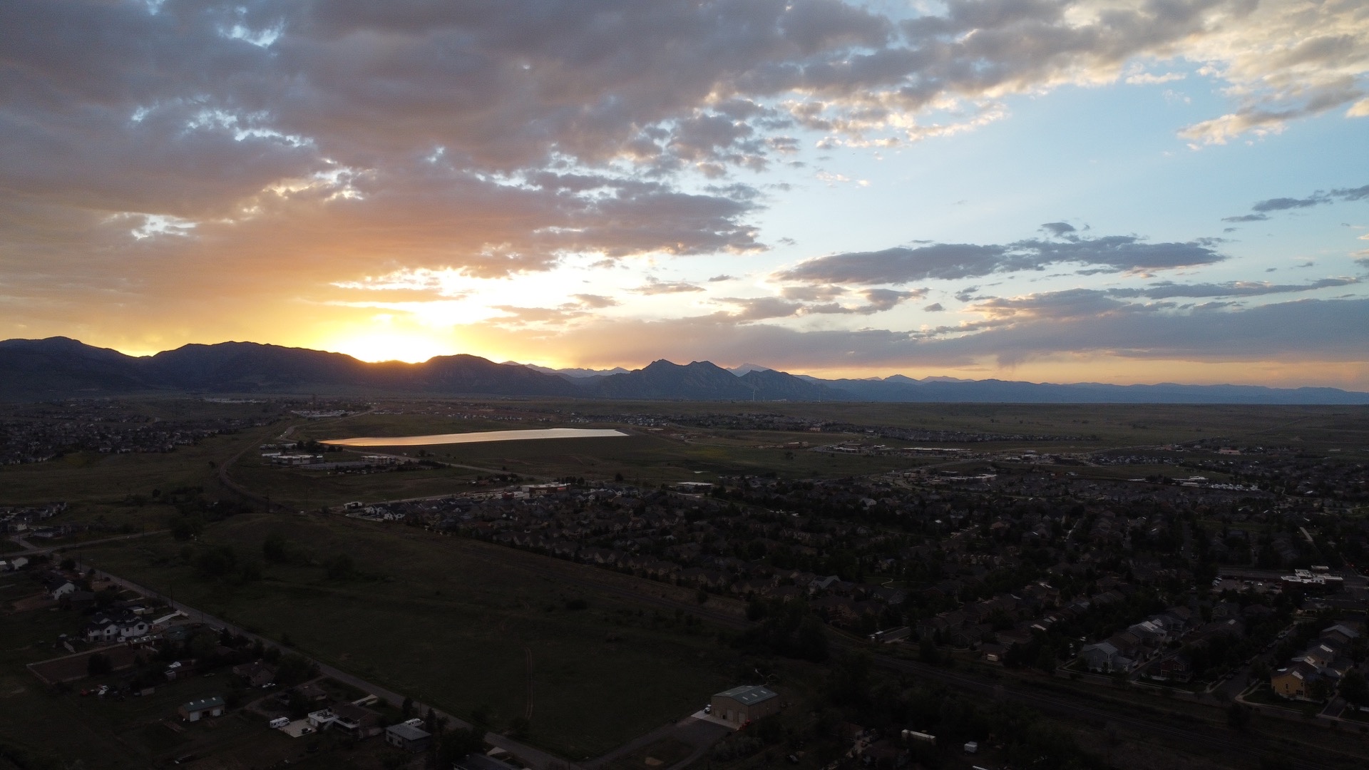 Sunset over the Denver Front Range
